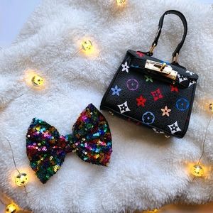 Kids Mini Black Purse